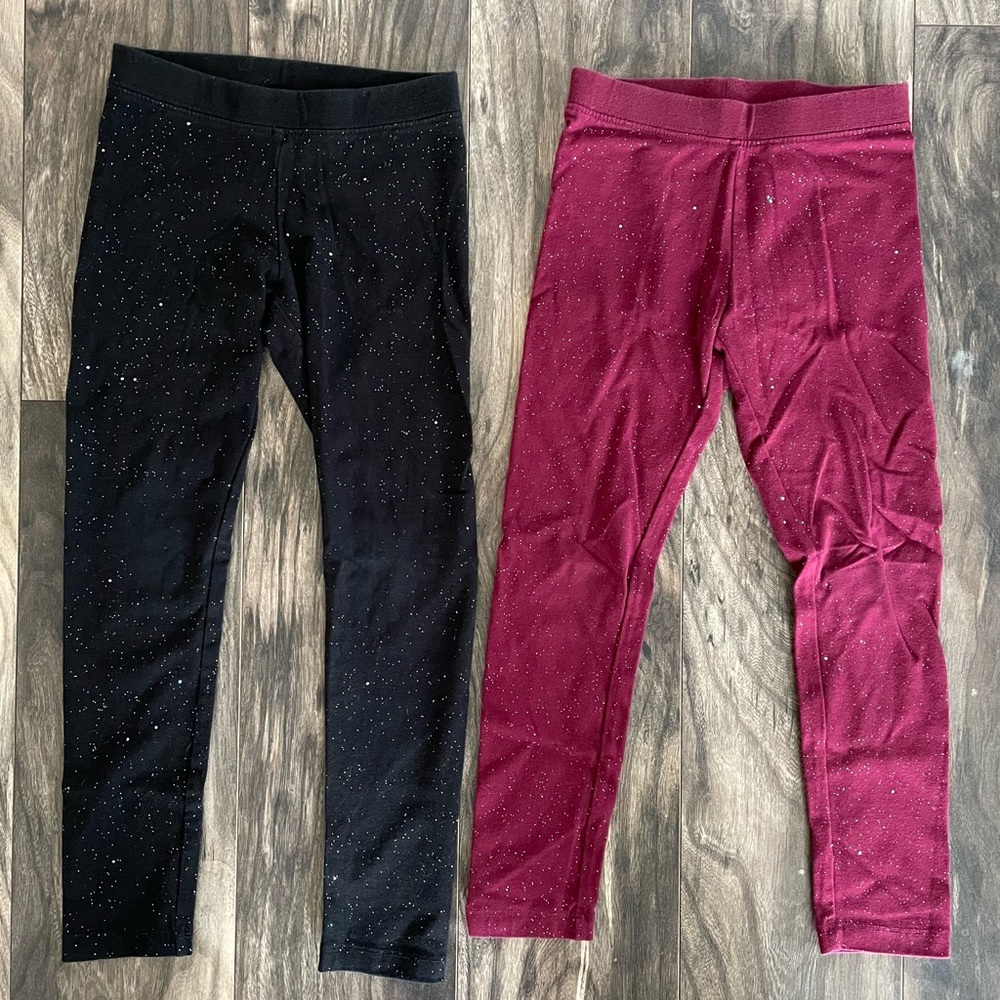 Glitter leggings size 6